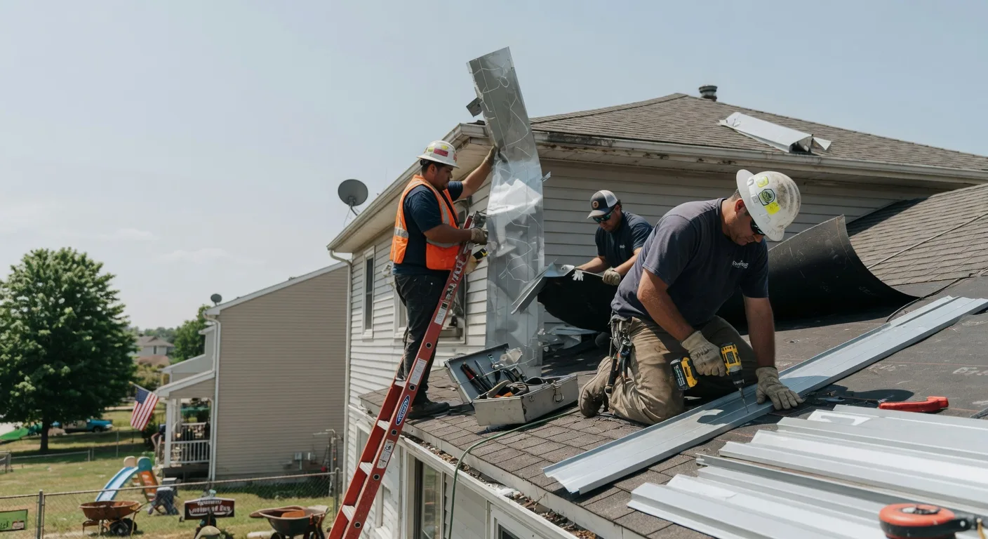 Storm Damage Metal Roof Repair in Laurys Station, PA